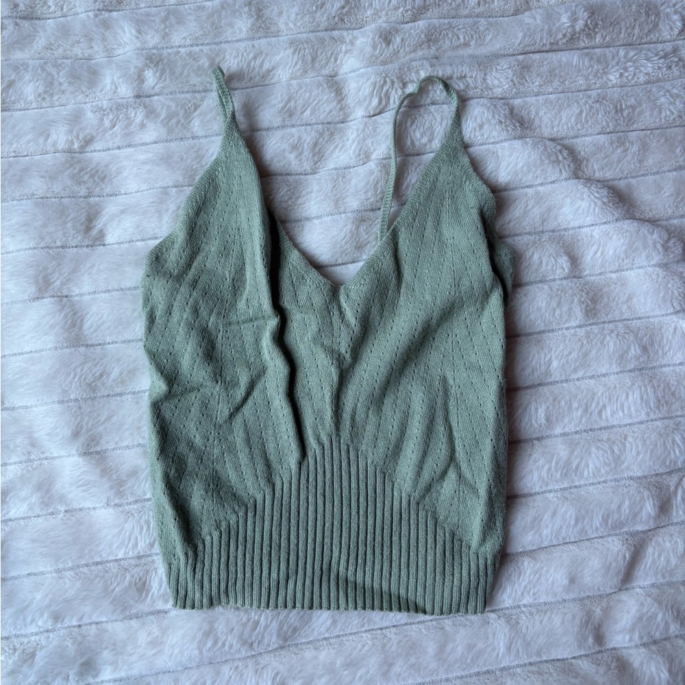C’est Moi Cropped Tank Top Size XS
